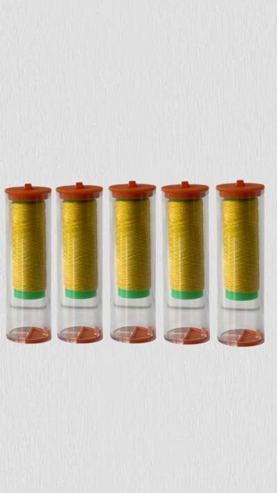 SARI RENKLİ TÜPLÜ DOUBLE ELASTİK YEM BAĞLAMA İPİ 5 ADET